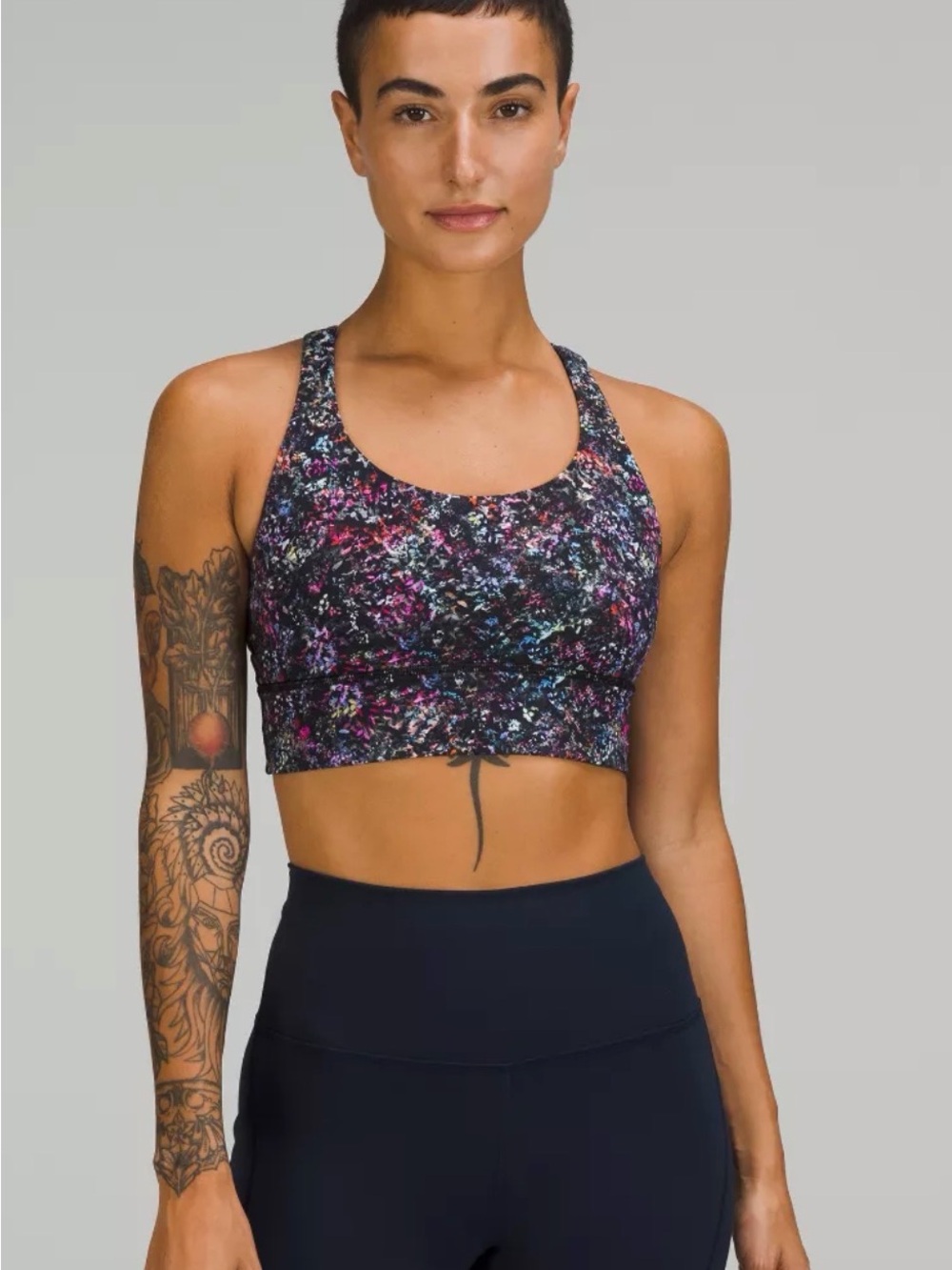 Lululemon Energy Bra Longline- Floral Spray Multi